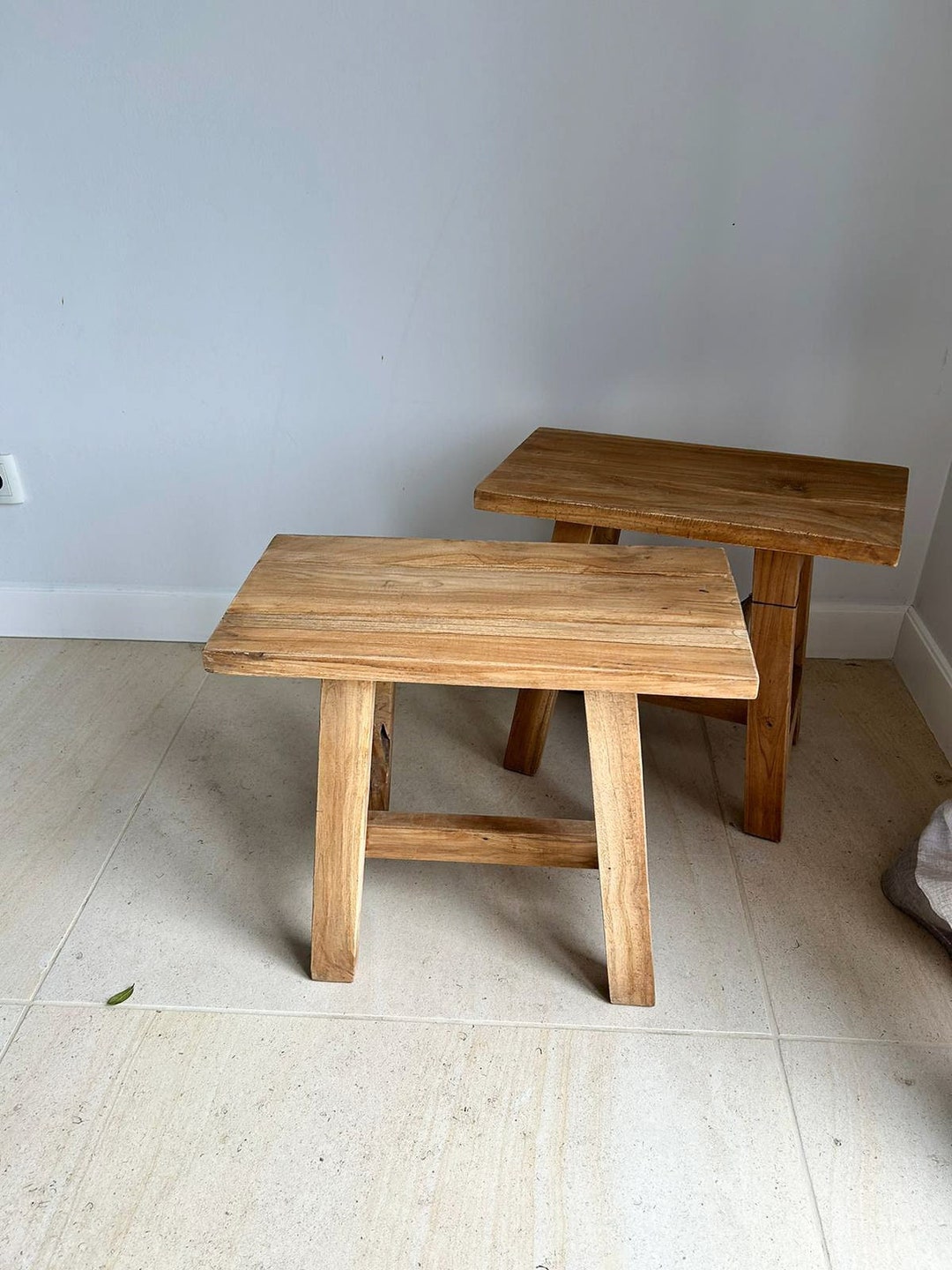 2nd Choice Small Wooden Bench 2nd Choice/ Stool / Natural Wood Stool