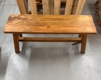 Second choice: brown wooden bench / mahogany bench / decorative bench / bedroom bench / bed bench
