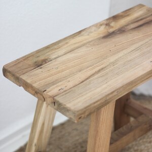 Small wooden bench / stool / footstool image 2