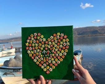 Textured Floral Impasto Painting, 3D Flower Art Gift