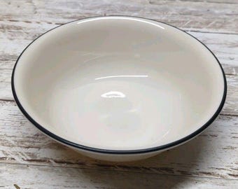 Corelle Soup Cereal Bowl 6 1/4"  Sandstone Tan with Black Ring