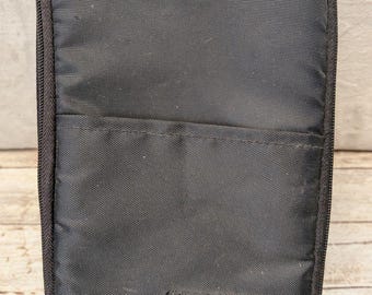 Sentry CD Travel Carry Hard Case (Up To 15 CD Cases) Handle Zipper Vintage