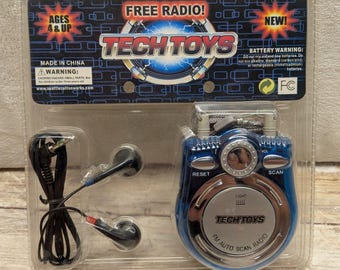 Tech Toys Radio Walkman Vintage New With Headphones