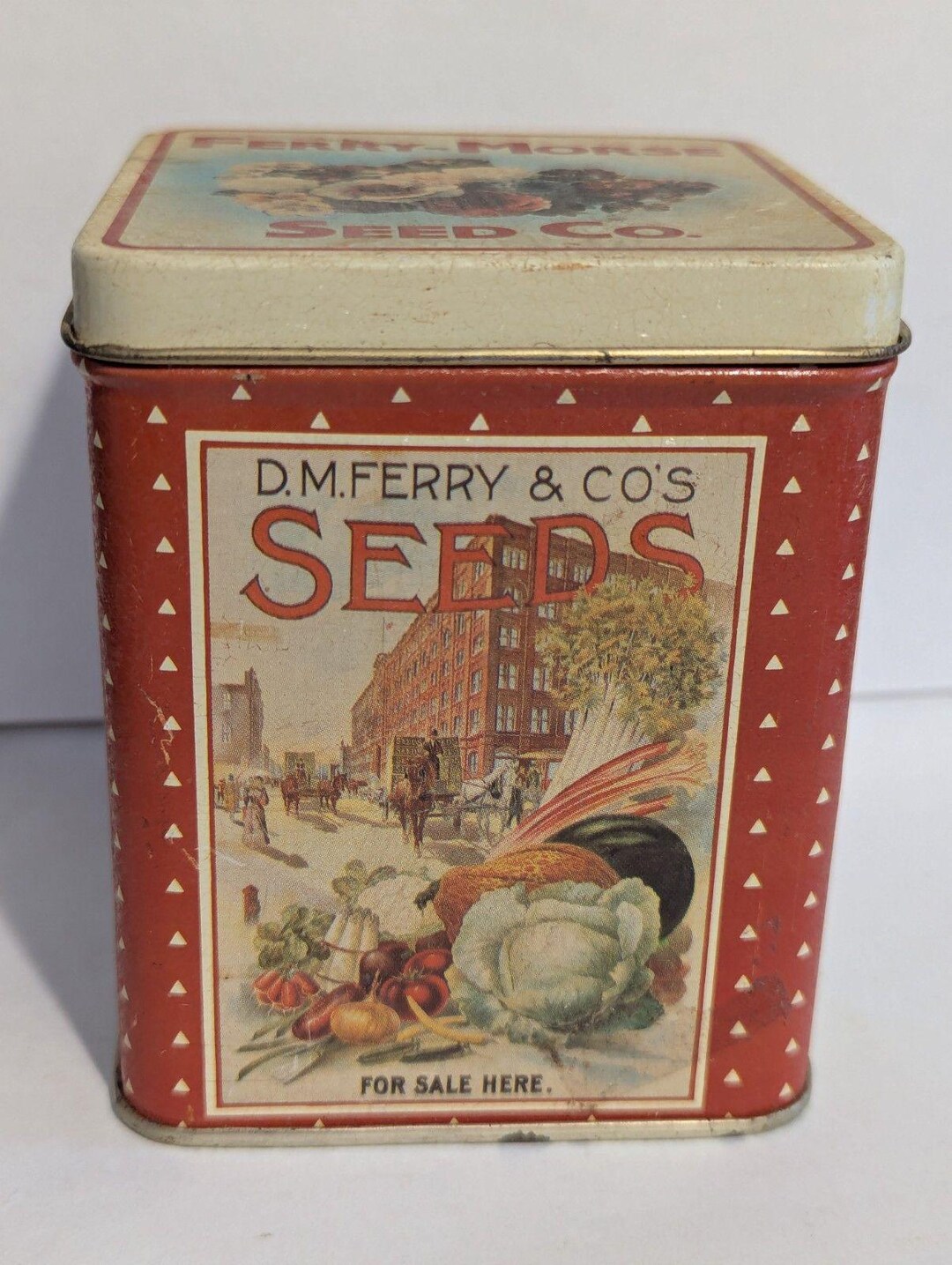 Vintage D.M. Ferry & Co Seed Company Tin. Ferry Morse. Hong Kong Etsy