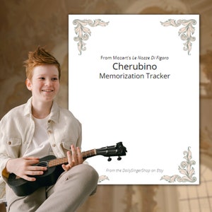Cherubino Memorizzazione Tracker da Le Nozze di Figaro di Mozart Atti Pianificatore di apprendimento delle scene