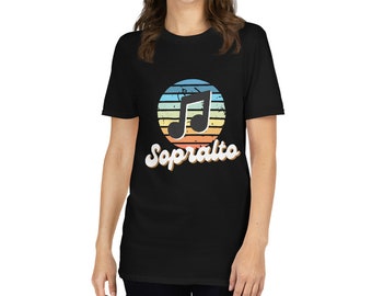 Sopralto Sectional Short-Sleeve Unisex T-Shirt for a group where we pretend to be members of the same choir