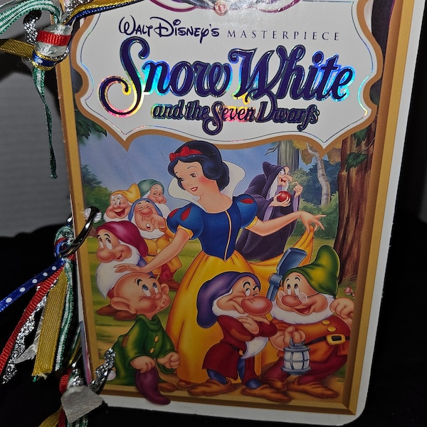 VHS Snow White 3 Ring Binder Journal Great for Gift, Keepsake, Gratitude, Travel, Any kind of Journaling!