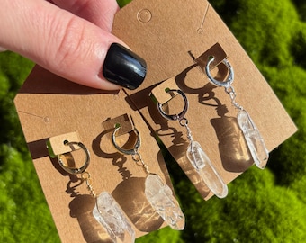 Quartz Point Earrings