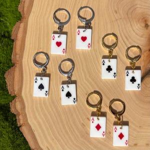 Playing Card Earrings