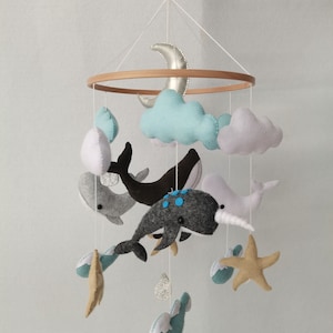 Premium Natural Mobile Sea Animals for Babies and Children