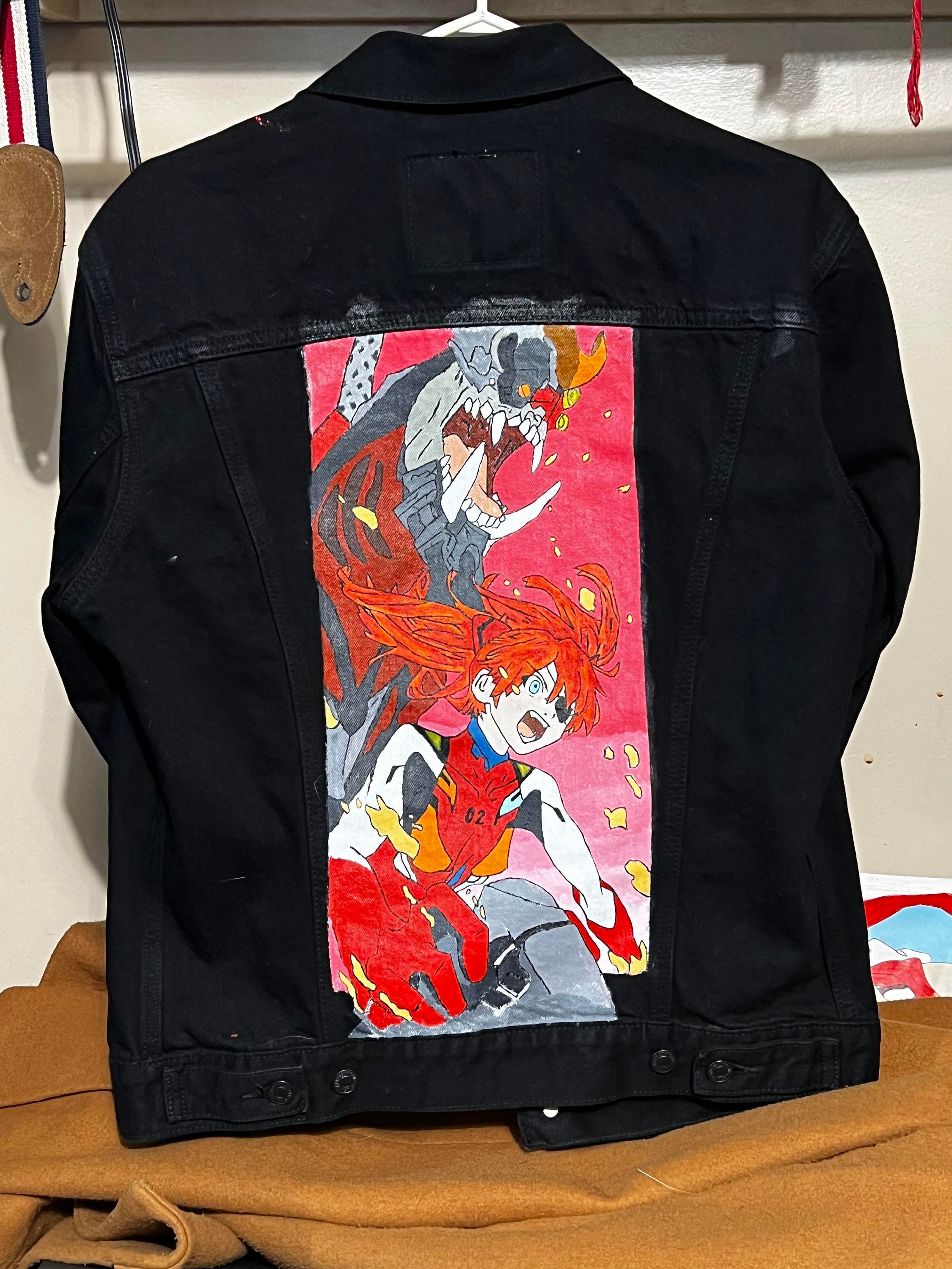 Custom Hand Painted Anime Demin Jackets Commission | Etsy