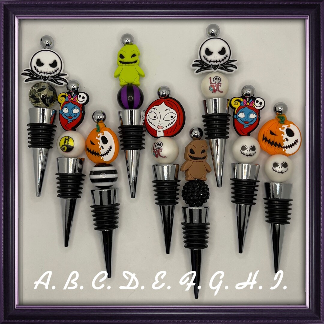 Nightmare Bling Wine Stoppers Disney Inspired Etsy