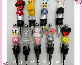 Disney inspired Bling Wine Stoppers