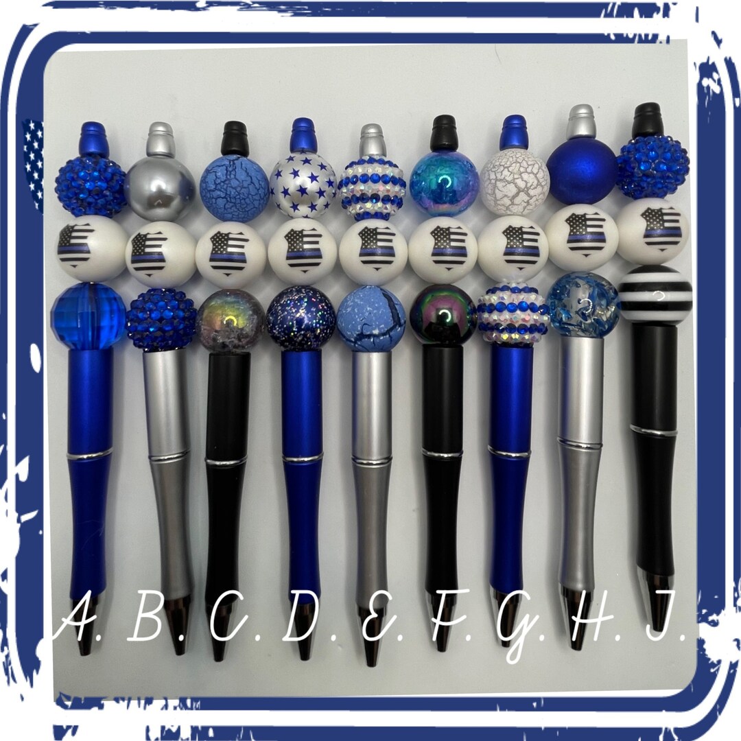 Blue Line Ink Pens With 1 Refill Etsy