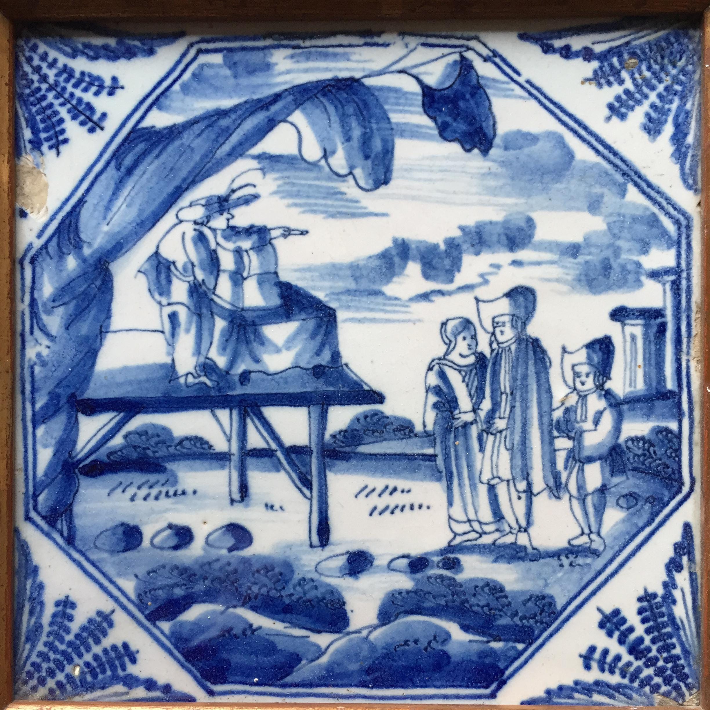 18 世紀オランダのデルフト タイル、クワッカー付き - Etsy 日本