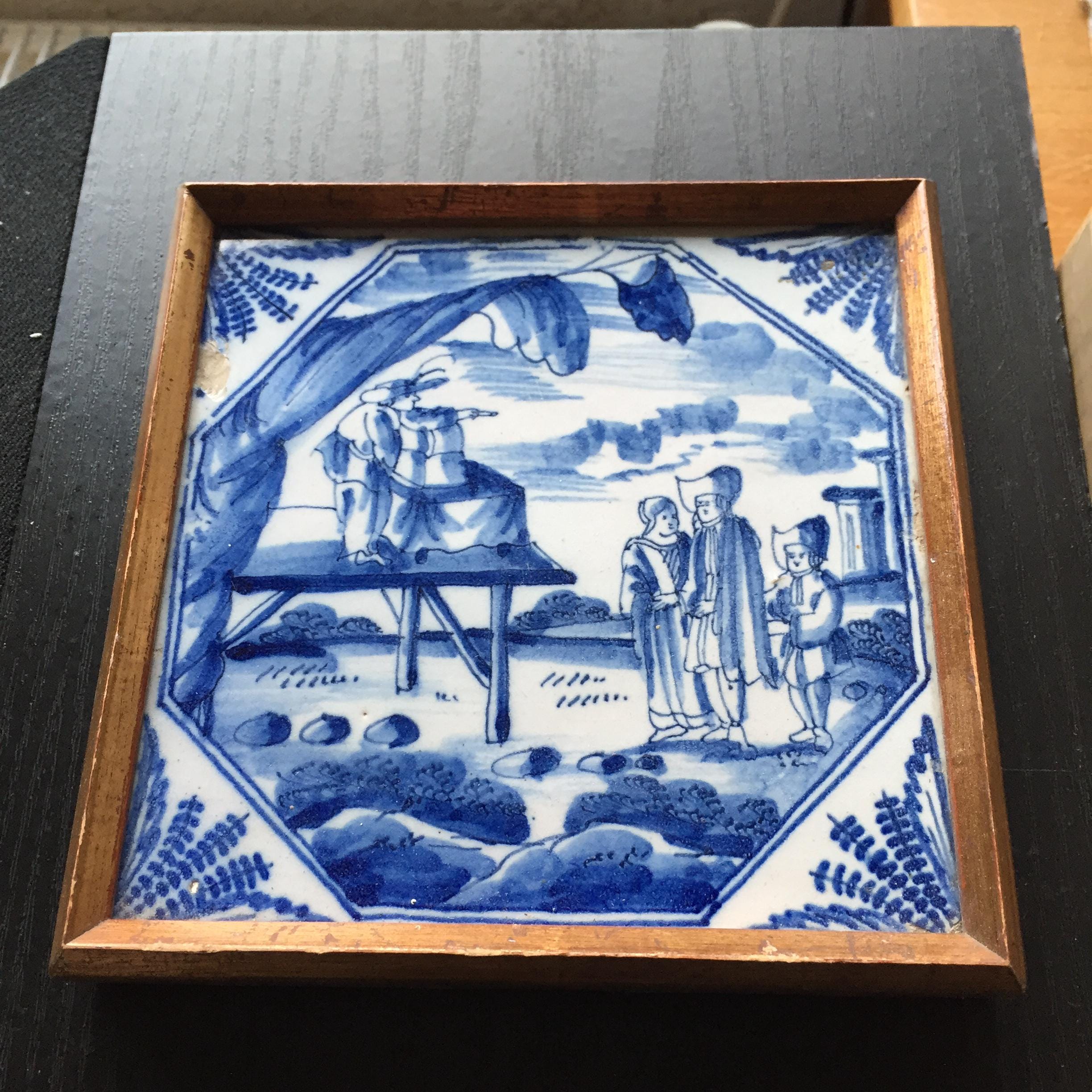18 世紀オランダのデルフト タイル、クワッカー付き - Etsy 日本