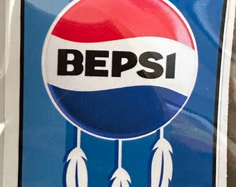 Bepsi sticker - Indigenous humour Pride vinyl sticker