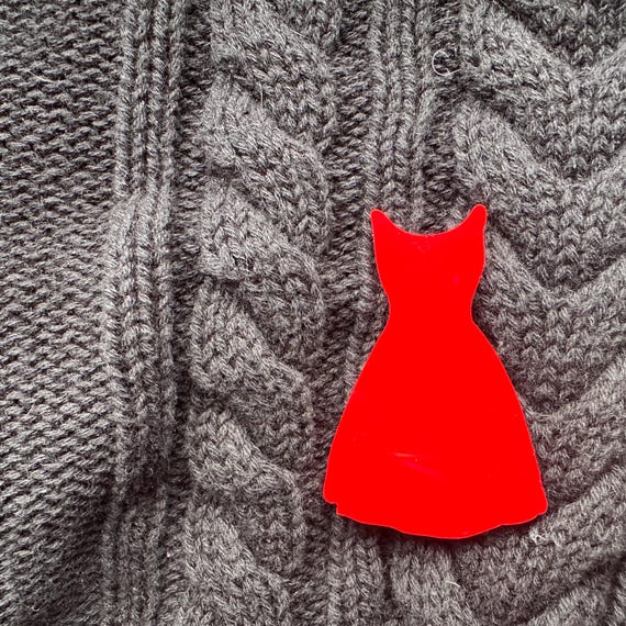 red dress day pins MMIWG2S Every Day Pin Gold/Red Dress/ / Pin
