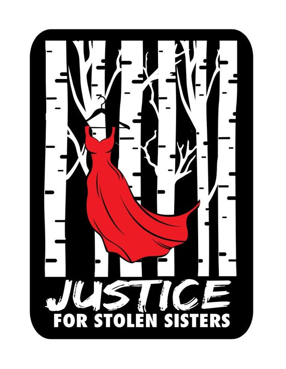 thumbnail image 2 of AIM Missing And Murdered Indigenous Women Solidarity Sticker – Waterproof Die-Cut D654 2 of 6