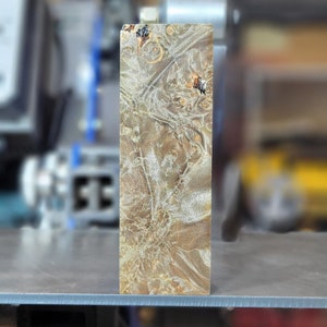 Knife Handle Material or Wood Turning Blank - Stabilized Maple Burl Block (1-3/4&quot;x2&quot;x5-7/8&quot;)