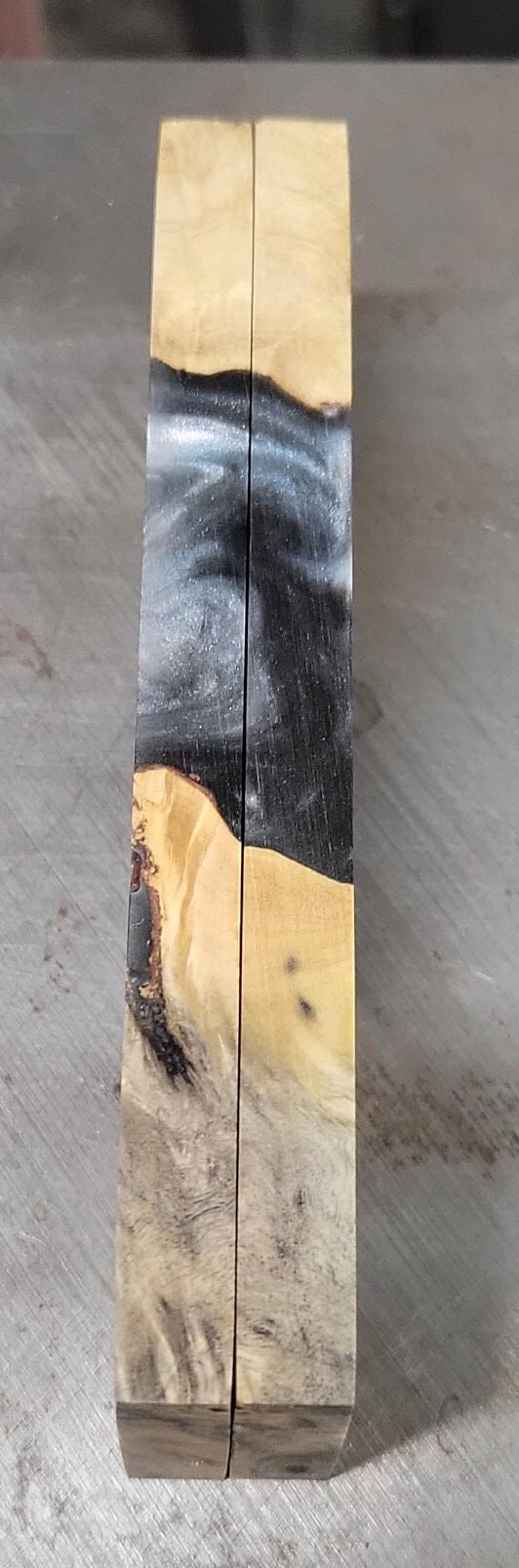 Knife Scaleshybrid Stabilized Buckeye Burl & Alumilite Etsy