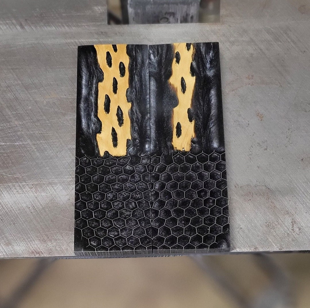 Knife Scales Hybrid Stabilized Cholla Cactus Aluminum Etsy