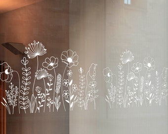 Sticker | Wildflower meadow No. 2 | Spring meadow | Window picture | mirror | door | Glass sticker | Vinyl Sticker |