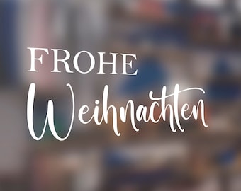 Aufkleber Fensterbild Weihnachten "Frohe Weihnachten"