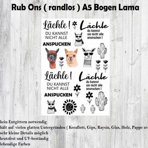 Rub Ons Lama (rimless) “smile, you can’t spit on everyone” A5