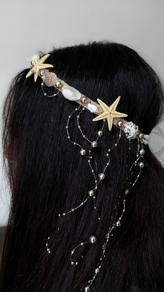 Starfish Crown, Mermaid Costume, Mermaid Crown, Beach Bridal  display picture 1