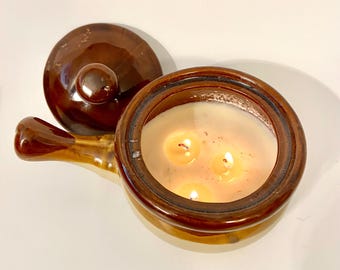 Velas de cera de soja de 12 oz. en forma de tazón para sopa