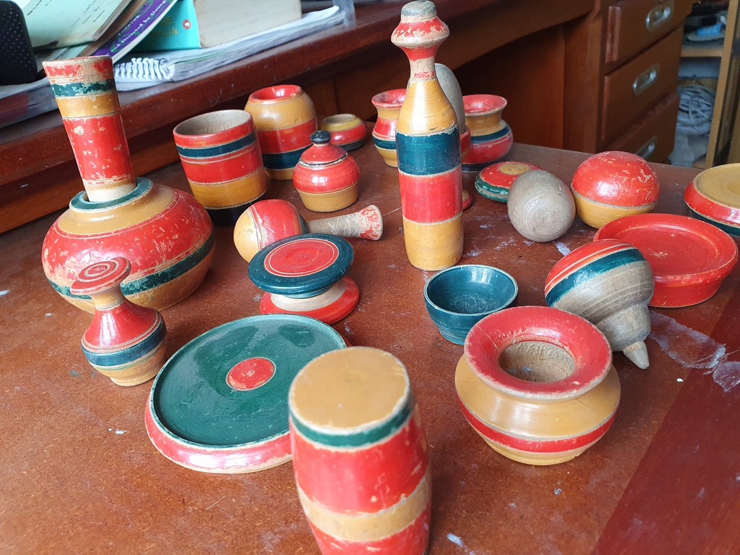 Old Bengali Lacquer Toys Etsy