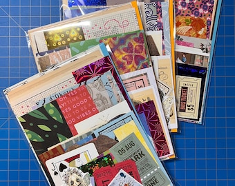 PAPER EPHEMERA PACK Small Collage Art Junk Journal Scrapbook Crafts 35+ pcs
