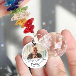 Memorial Gifts For Loss, Crystal Suncatcher Bereavement Keepsake, Bereavement Gifts, Remembrance Gifts, Memorial Rainbow Crystal Suncatcher