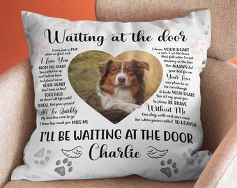 Customizeable Pillow, Throw Pillows, Loss Of Dog Gifts, Pet Sympathy Gifts For Dogs, Home Decor Living Room, Pet Loss Gifts Personalized