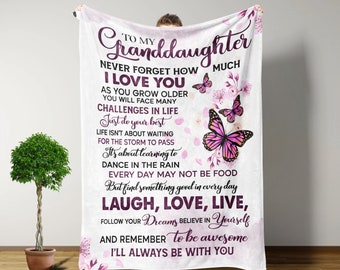 Granddaughter Blanket, Birthday Gifts For Kids, Granddaughter Gifts, Throw Blanket, Gifts From Grandma, Birthday Gifts For Girls