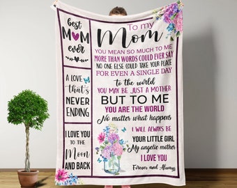 To My Mom Blanket, Mom Birthday Gifts, Gifts For Moms, Womens Gifts, Gifts For Her, Throw Blanket, Soft Blanket, Birthday Gifts For Women