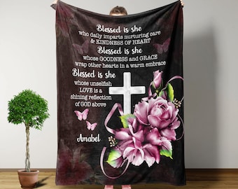 Christian Gifts For Women, Custom Blankets, Religious Gifts, Throw Blanket, Inspirational Gifts For Women, Birthday Gifts For Mom