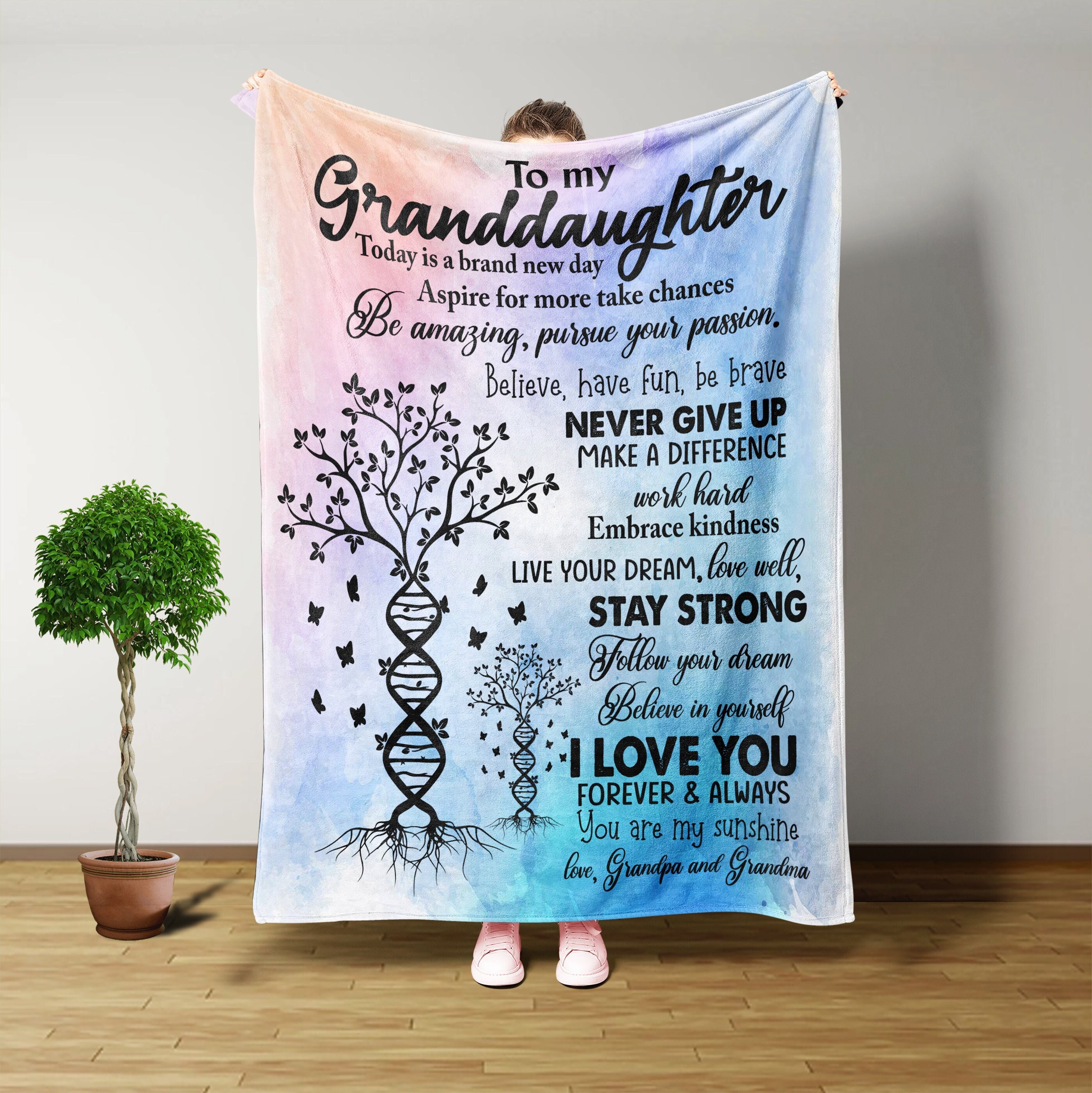 Granddaughter blanket from grandma hotsell