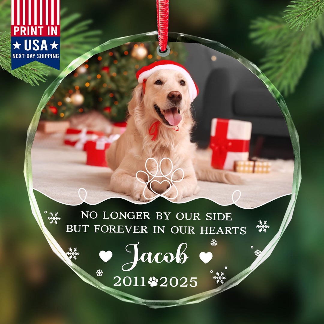 Personalized Dog Loss Ornament, Dog Memorial Gifts for Loss of Dog ...