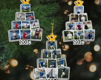 Soccer Ornament, Personalized Photo Soccer Acrylic Ornament, Gifts For Soccer, Christmas Tree Decor, Soocer Gifts, Christmas Ornament 2024