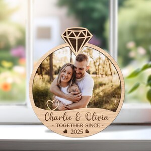 Personalized Couple Wooden Sign, Engagement Gifts For Couples, Birthday Gifts For Boyfriend, Girlfriend, Anniversary Gifts For Husband, Wife