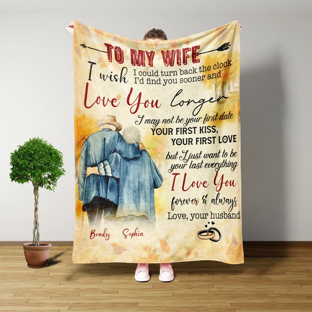 Custom Blankets, to My Wife Blanket, Birthday Gifts for Wife, Gifts for