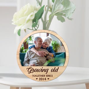 Wedding Gifts, Growing Old Together Wooden Sign, Personalized Couple Gifts, Gifts For Husband Wife, Anniversary Gifts, Gifts For Him Her