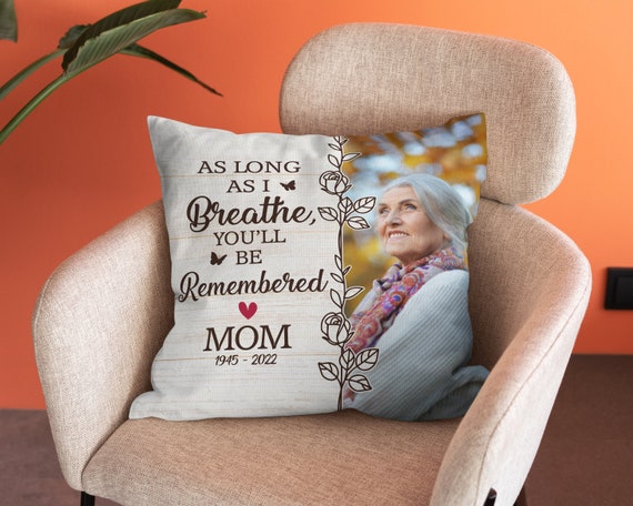 Personalized Memorial Gift Customize Pillow Throw Pillows Bereavement Gift Ideas Condolence Gifts Sorry for Your Loss Gifts Home Decor Etsy