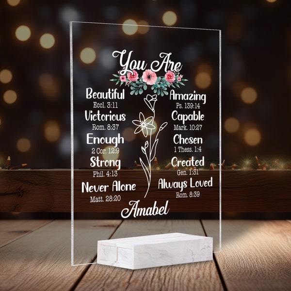 You Are Plaque With Stand, Christian Gifts For Women, Religious Gifts For Women, Womens Inspirational Gifts, Gifts For Mom, Gifts For Her