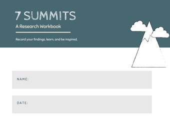 The 7 Summits - a research workbook for grades 4-6