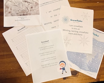 Winter Poetry Mini Unit for Children K-3