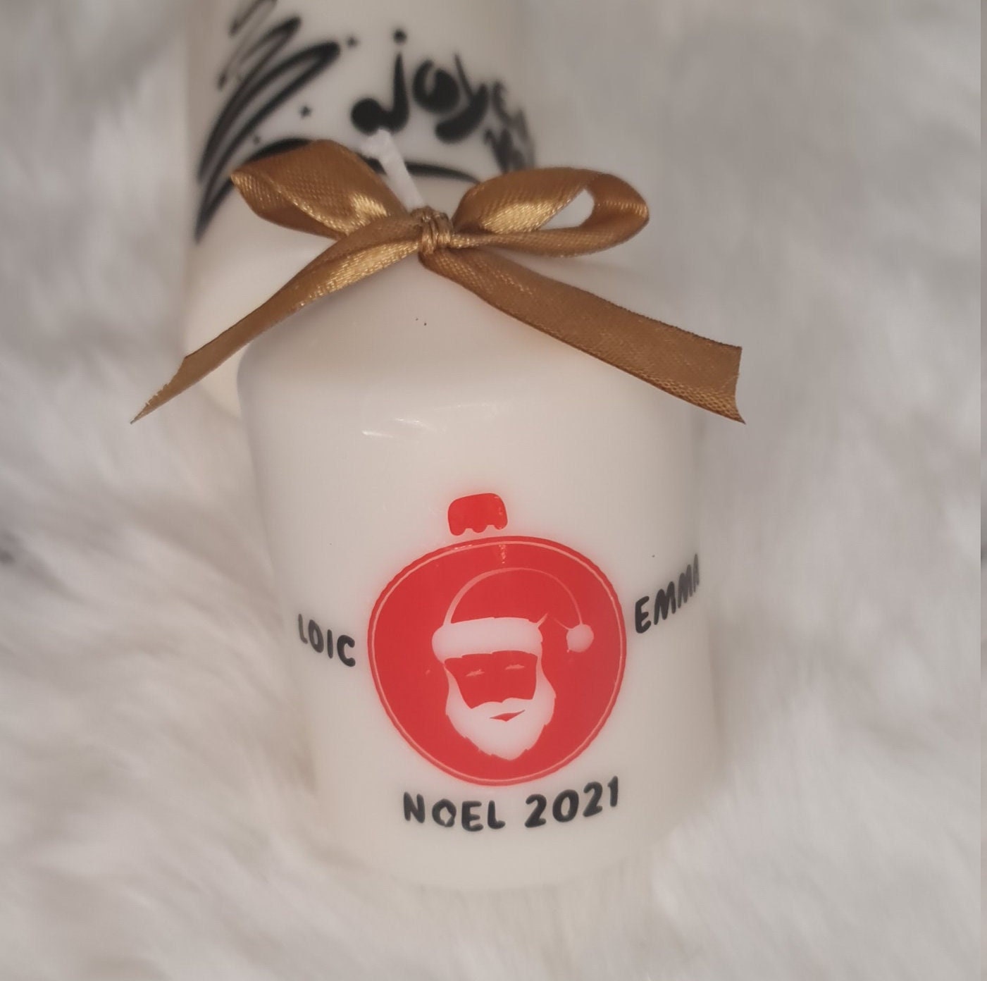 Bougie de Noël Personnalisées