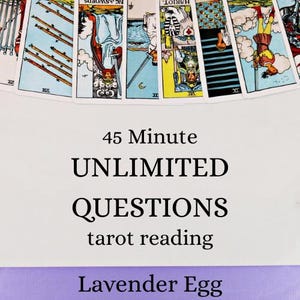 45 Minutes Unlimited Questions Personal Tarot Reading